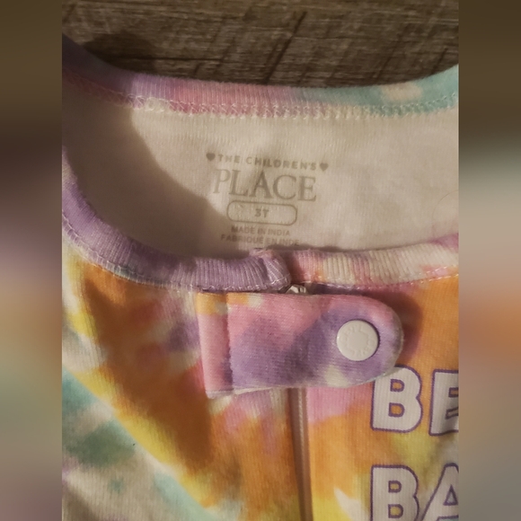 Sz 3T Zip-up Summer Tie Dye PJ'S - Picture 2 of 2